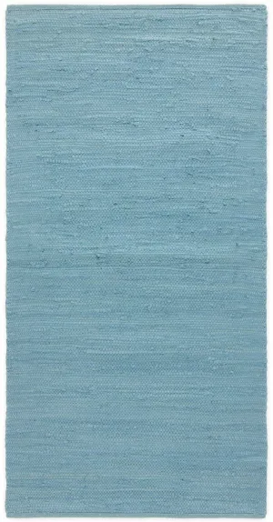 Rug Solid Cotton Rug Eternity Blue, 65 X 135 Cm
