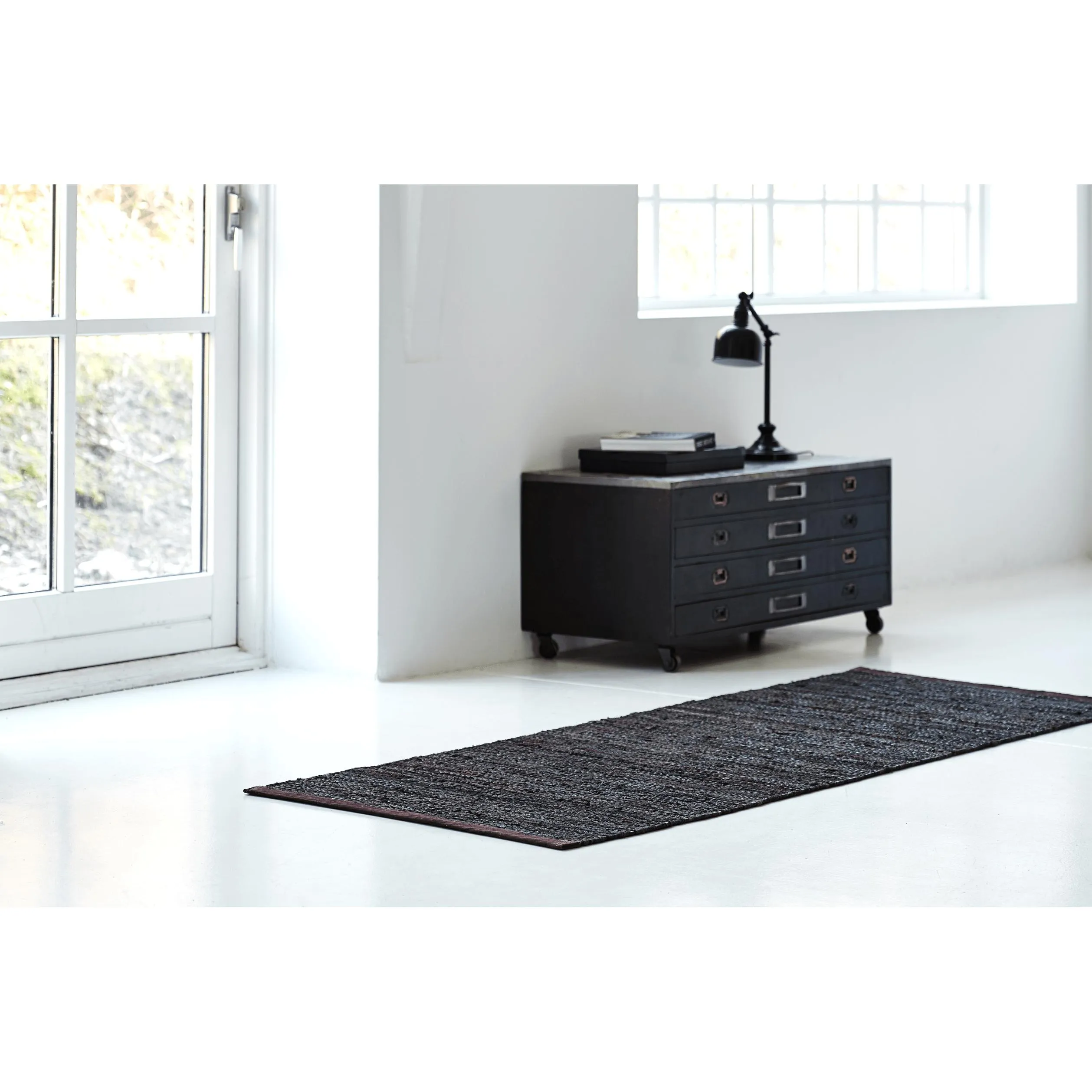 Rug Solid Leather Carpet Choco, 200 X 300 Cm