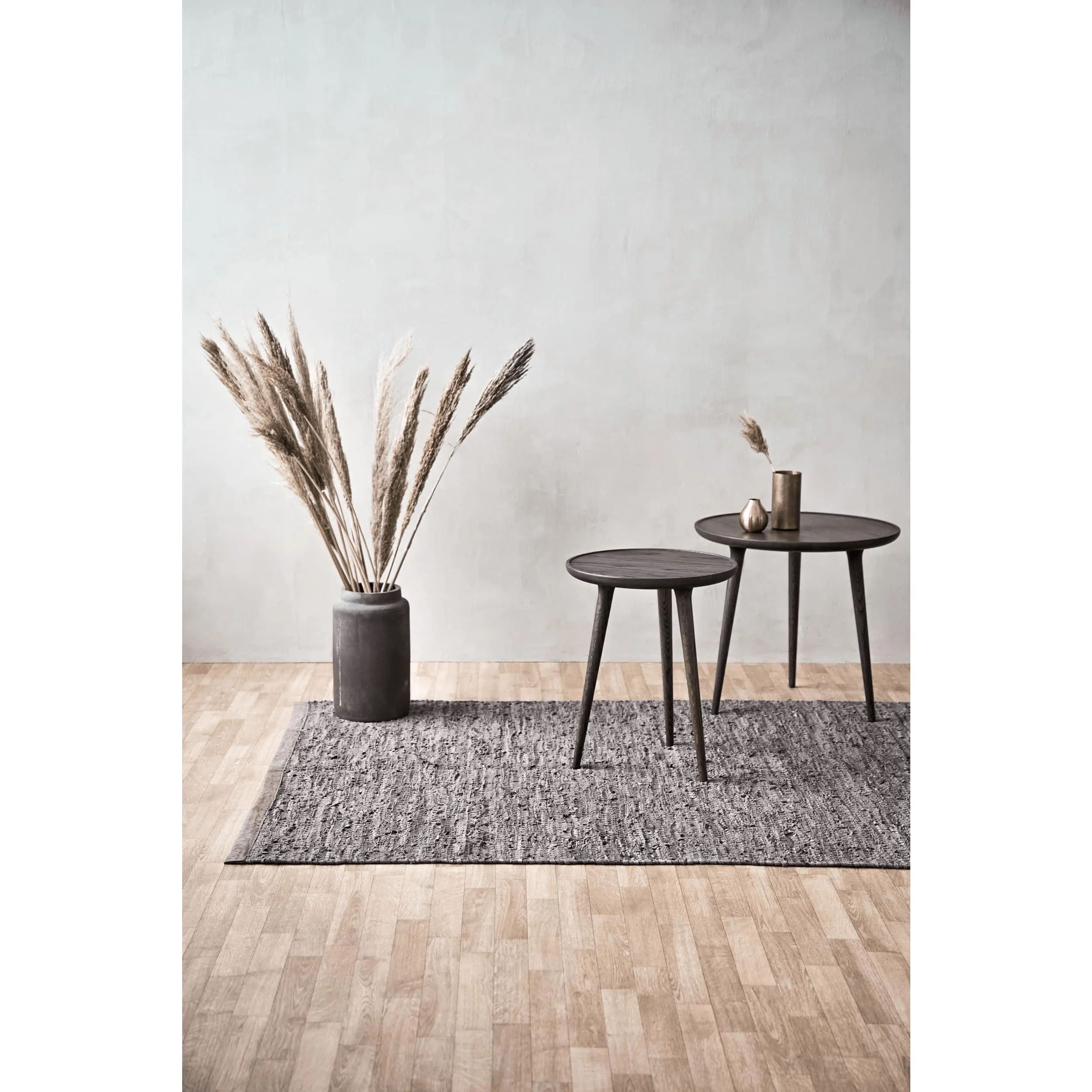 Rug Solid Leather Carpet Wood, 65 X 135 Cm