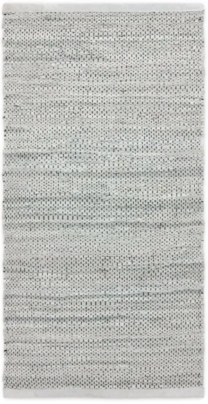 Rug Solid Leather Rug Light Grey, 75 X 300 Cm