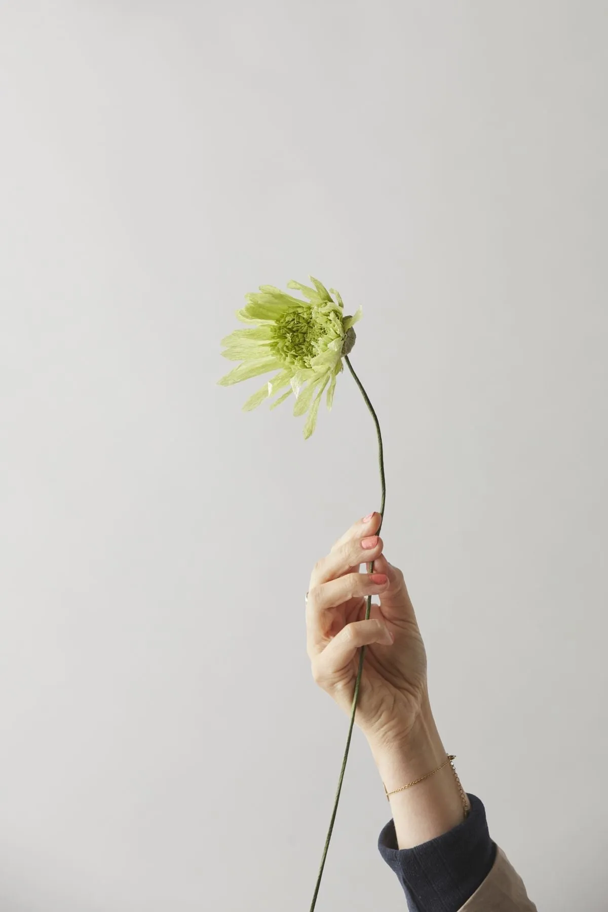 Studio About Paper Flower Cherry Fluff, Green