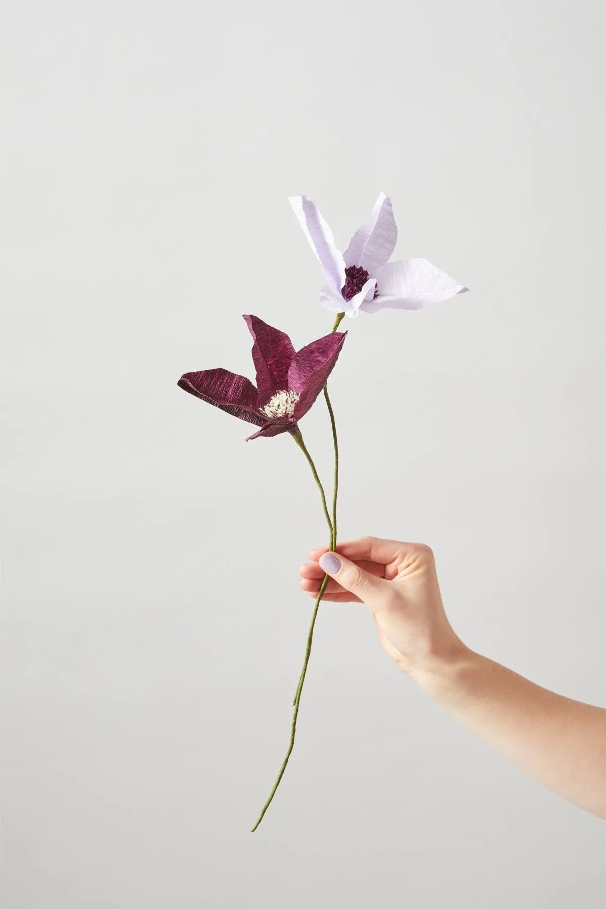 Studio About Paper Flower Clematis, Purple