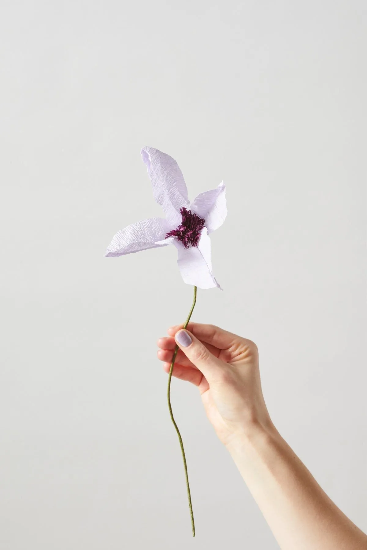Studio About Paper Flower Clematis, Purple