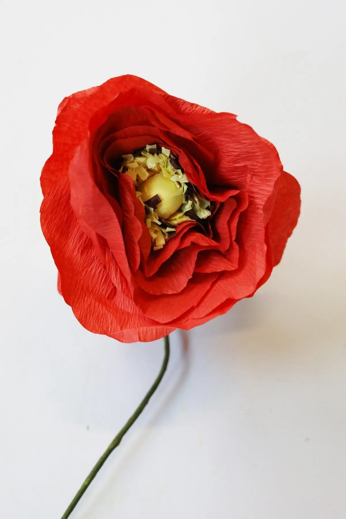 Studio About Paper Flower Ice Poppy Bright, Red