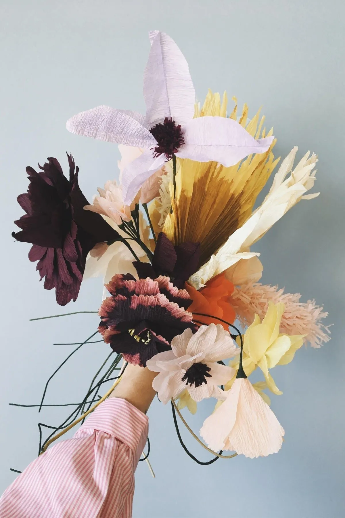 Studio About Paper Flower Ice Poppy, Rose