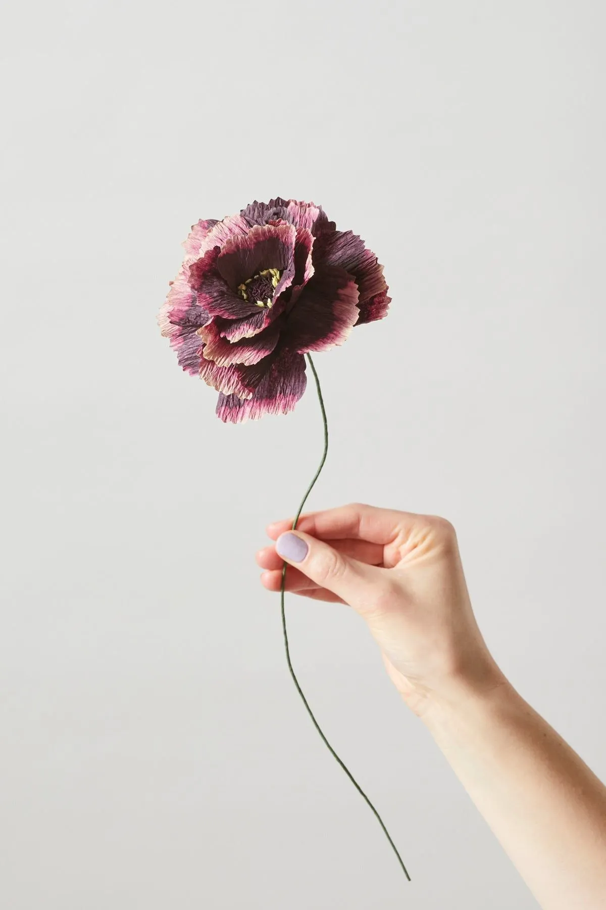 Studio About Paper Flower Peony, Aubergine