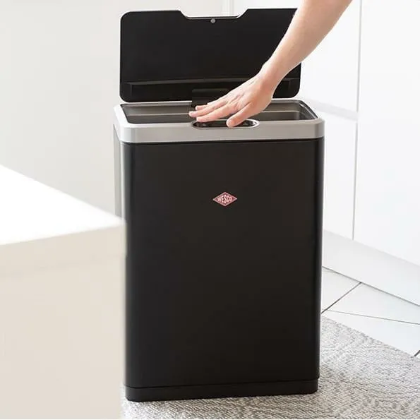 Wesco I.Master Double With Sensor 2x20 Litres, Black Matt