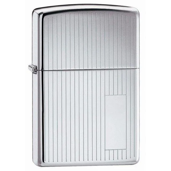 Zippo Classic Engine Turned High Polish Chrome Lighter