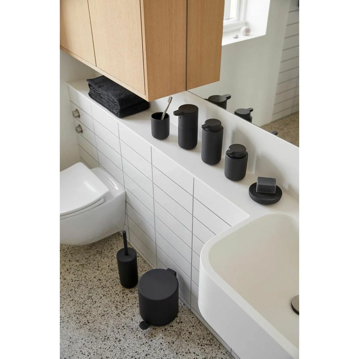 Zone Denmark Ume Pedal Bin, Black