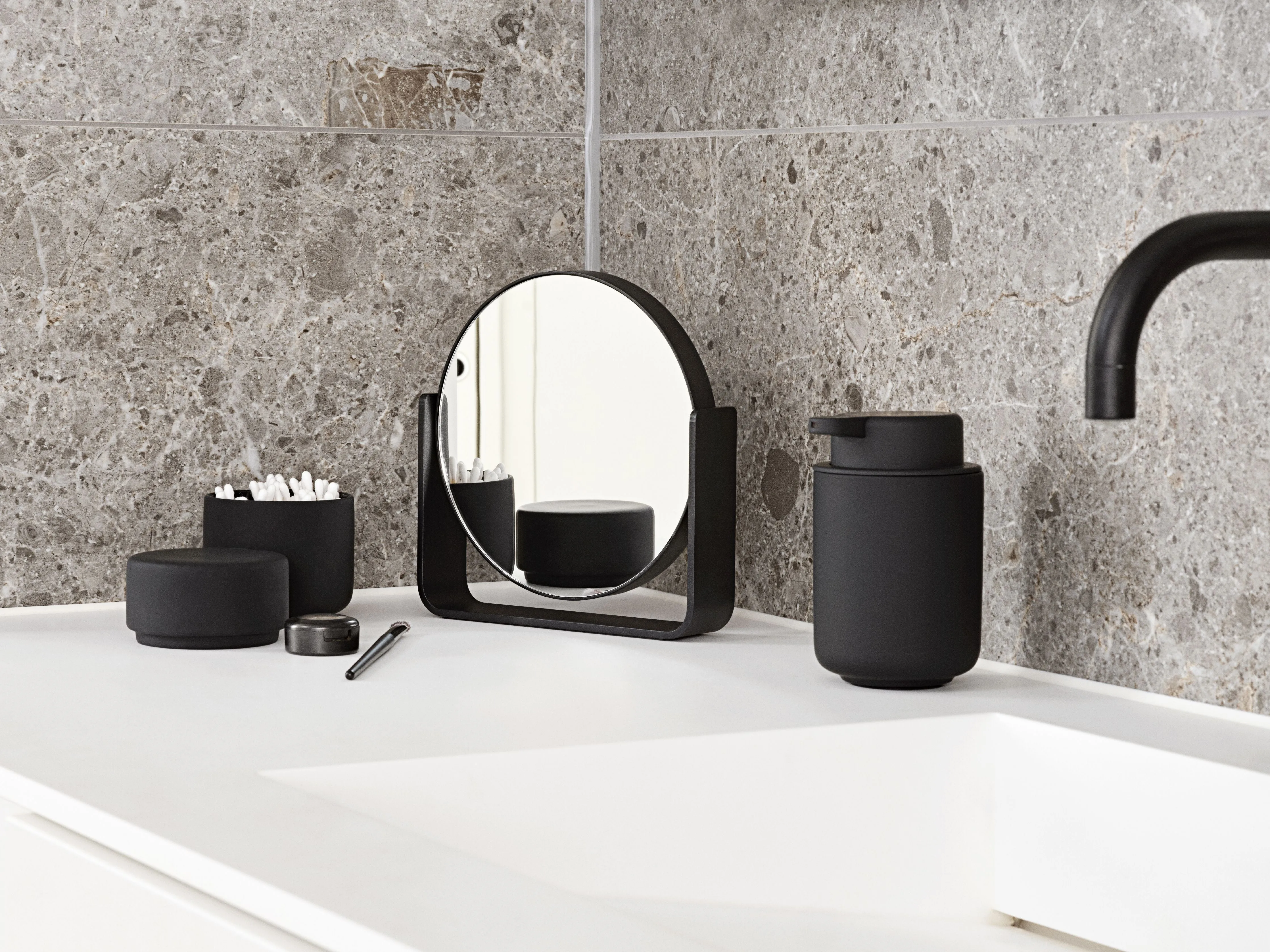 Zone Denmark Ume Table Mirror, Black